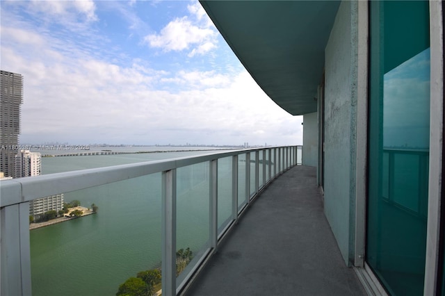 1900 N Bayshore Dr Unit 2804, Miami, FL 33132 - balcony featuring a water view