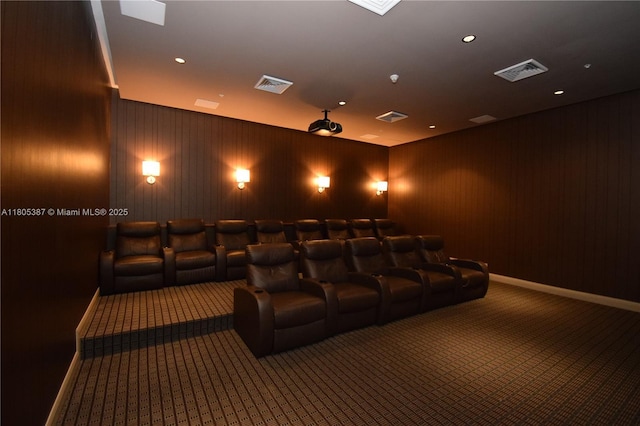 1900 N Bayshore Dr Unit 2804, Miami, FL 33132 - cinema room featuring carpet floors and recessed lighting
