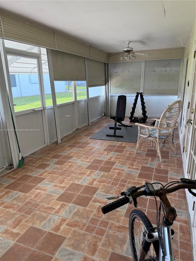 1250 NW 85th Ave, Plantation, FL 33322 - sunroom / solarium with ceiling fan