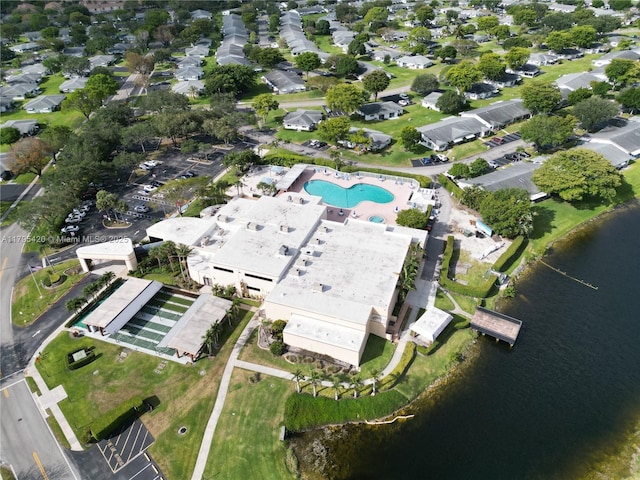 1250 NW 85th Ave, Plantation, FL 33322 - aerial view of property and surrounding area featuring a nearby body of water and a pool area