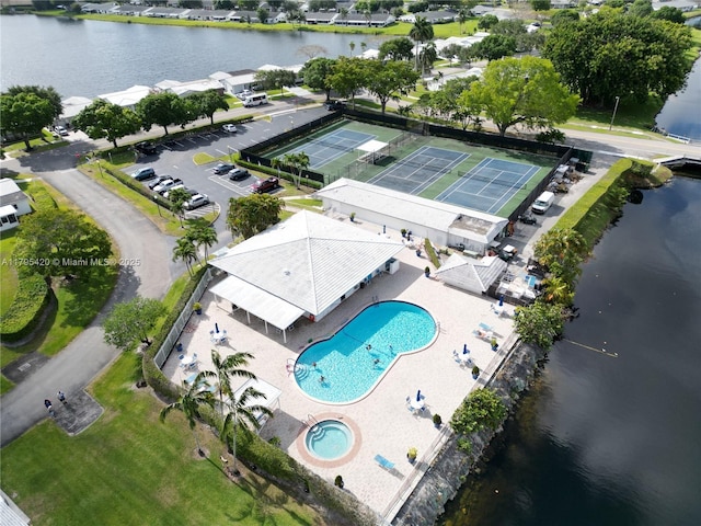 1250 NW 85th Ave, Plantation, FL 33322 - aerial view of a pool and a large body of water
