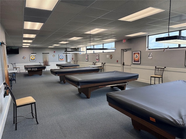 1250 NW 85th Ave, Plantation, FL 33322 - recreation room with pool table, carpet floors, and healthy amount of natural light