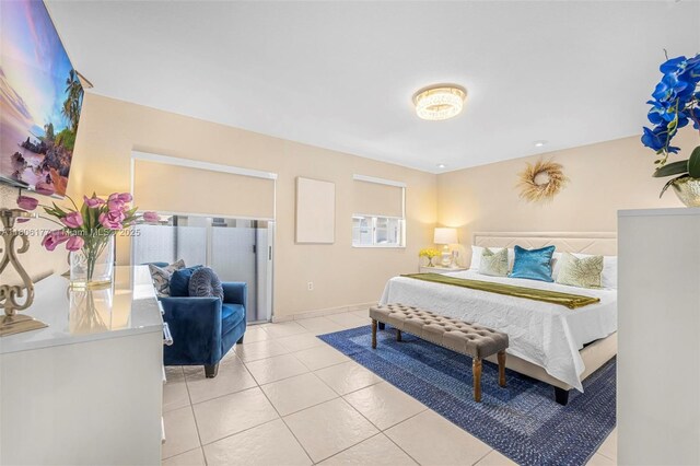 11429 NW 93rd Ct Unit 1, Hialeah Gardens, FL 33018 - bedroom featuring light tile patterned flooring