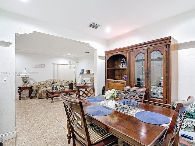 280 NW 45th St, Miami, FL 33127 - dining area with light tile patterned floors and recessed lighting