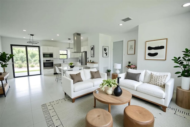 7006 Chain Ct, La Belle, FL 33935 - living area with recessed lighting
