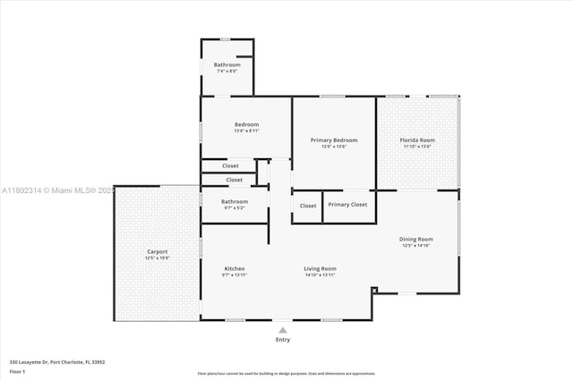 330 Lasayette Dr NE, Port Charlotte, FL 33952 - room layout