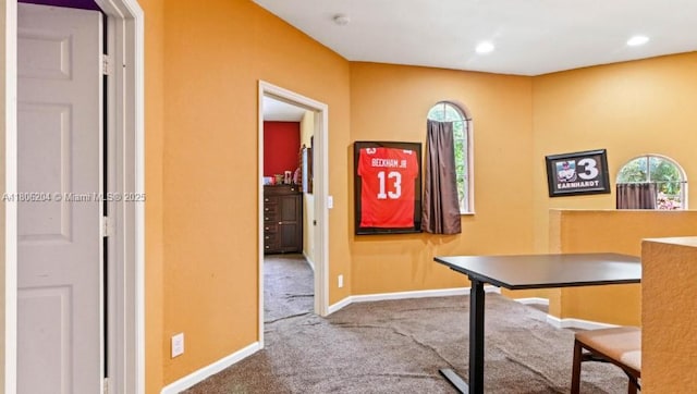 5764 NW 125th Ter, Coral Springs, FL 33076 - unfurnished office with carpet flooring, plenty of natural light, baseboards, and recessed lighting