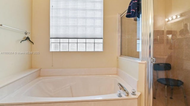 5764 NW 125th Ter, Coral Springs, FL 33076 - full bath with a shower stall and a garden tub