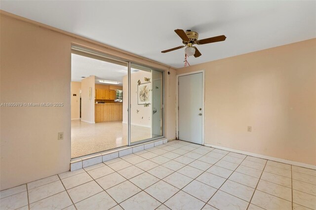 4295 SW 97th Ct, Miami, FL 33165 - spare room with ceiling fan and baseboards