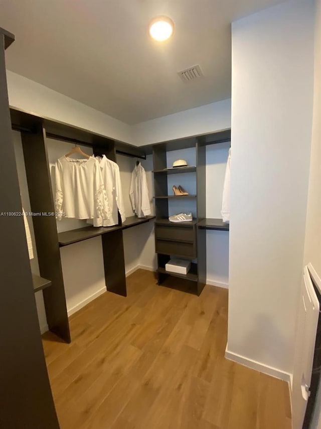 398 NE 5th St Unit 1619, Miami, FL 33132 - spacious closet featuring wood finished floors