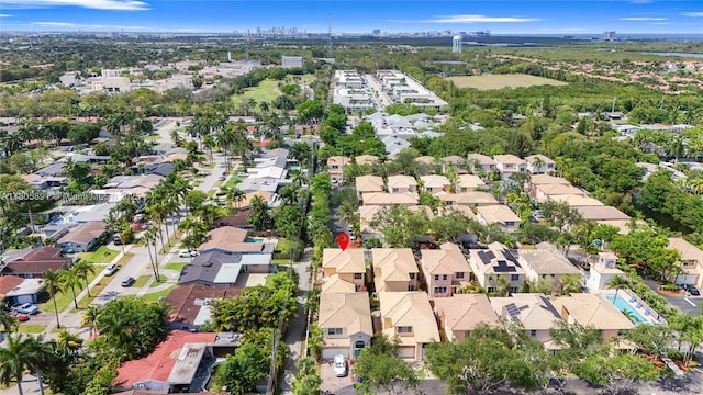 1282 Grant Ct, Hollywood, FL 33019 - aerial view of property's location with nearby suburban area
