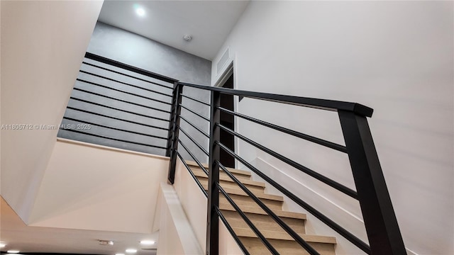 view of stairway