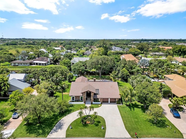 11850 SW 42nd Ct, Davie, FL 33330 - aerial perspective of suburban area with a tree filled landscape