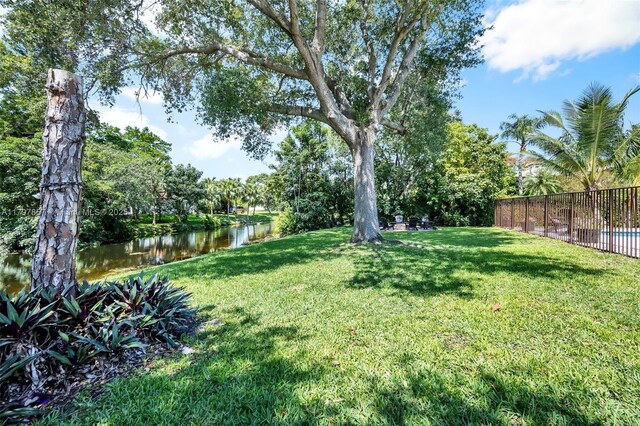 11850 SW 42nd Ct, Davie, FL 33330 - view of yard featuring a water view