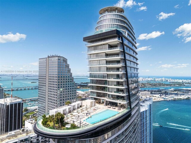 300 Biscayne Boulevard Way Unit 4507W, Miami, FL 33131 - view of property featuring a view of city, a water view, and central AC unit