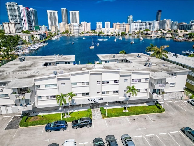 462 Golden Isles Dr Unit 305, Hallandale Beach, FL 33009 - aerial view of a nearby body of water and skyline