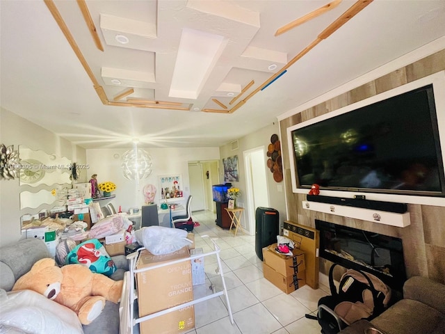 17101 NW 57th Ave Unit 314, Miami Gardens, FL 33055 - living area featuring light tile patterned flooring