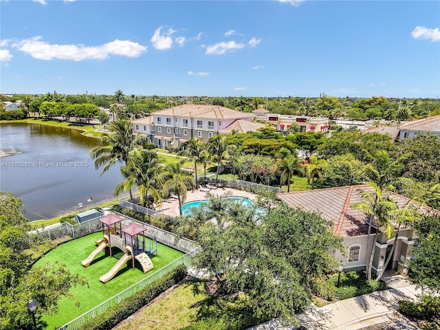 2801 SW 81st Ter, Miramar, FL 33025 - aerial view of a large body of water, a pool area, and a tree filled landscape