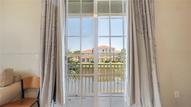 2801 SW 81st Ter, Miramar, FL 33025 - doorway to outside with a water view