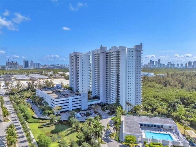14951 Royal Oaks Ln Unit 2105, North Miami, FL 33181 - view of property with a view of skyline