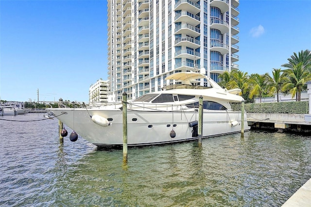 17301 Biscayne Blvd Unit 1108, Aventura, FL 33160 - dock with a water view