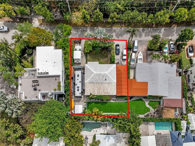 250 Fernwood Rd, Key Biscayne, FL 33149 - view of property location with property parcel outlined