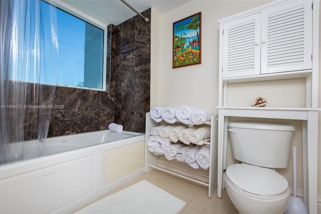 1250 S Miami Ave Unit 3106, Miami, FL 33130 - bathroom with toilet and tile patterned floors