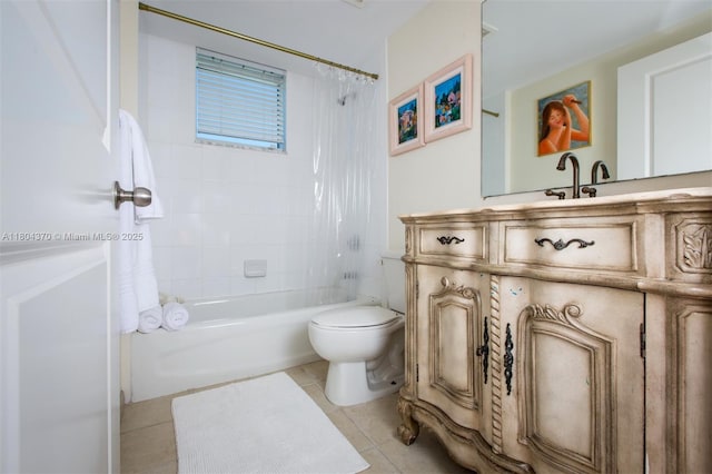 1250 S Miami Ave Unit 3106, Miami, FL 33130 - full bath with toilet, tile patterned floors, shower / bathtub combination with curtain, and vanity