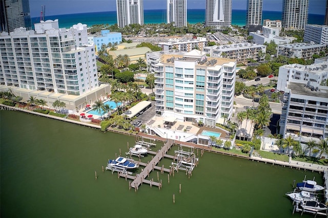 18000 N Bay Rd Unit 803, Sunny Isles Beach, FL 33160 - view of urban area featuring a large body of water and a pool