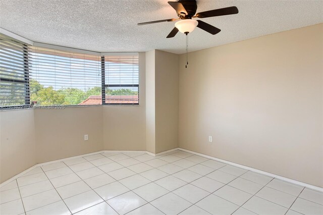 7401 NW 16th St Unit 408, Plantation, FL 33313 - empty room with ceiling fan and a textured ceiling