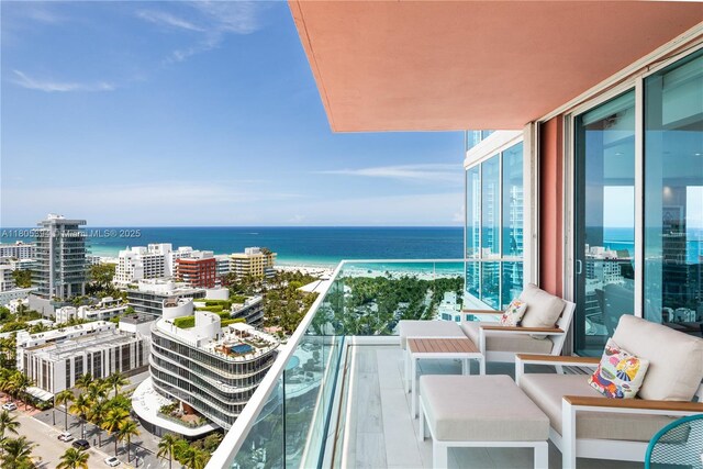 300 S Pointe Dr Unit 2005, Miami Beach, FL 33139 - balcony with a water view