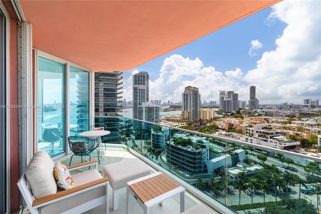 300 S Pointe Dr Unit 2005, Miami Beach, FL 33139 - balcony with a view of skyline