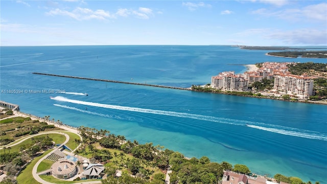 300 S Pointe Dr Unit 2005, Miami Beach, FL 33139 - drone / aerial view of a nearby body of water