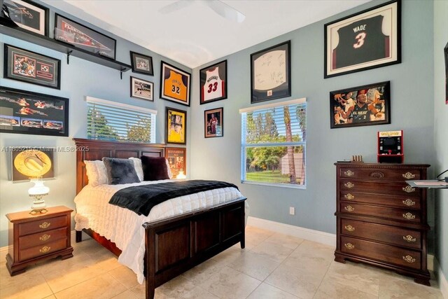 4800 SW 141st Ave, Miramar, FL 33027 - tiled bedroom with baseboards