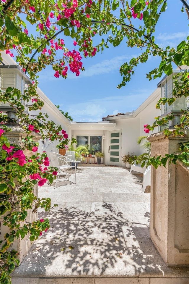 9057 Emerson Ave, Surfside, FL 33154 - view of patio