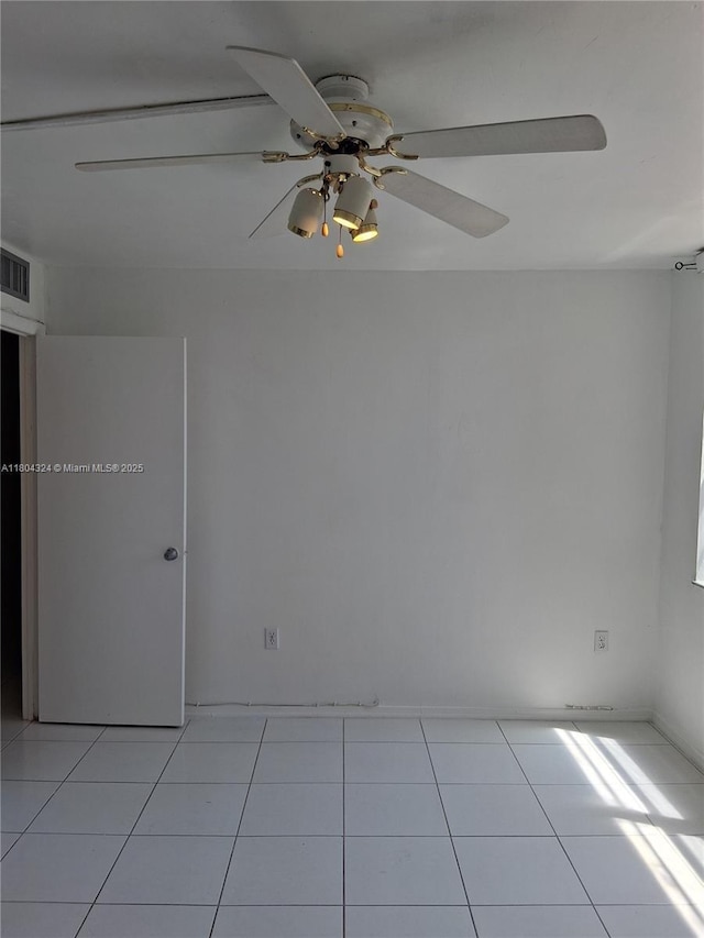 1400 Saint Charles Pl Unit 516, Pembroke Pines, FL 33026 - tiled empty room with ceiling fan