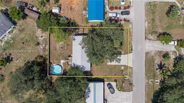 4018 Caloosa Loop, La Belle, FL 33935 - view of property location featuring property boundaries highlighted and a pool area