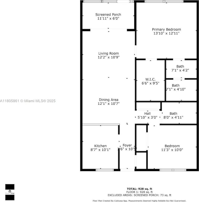 1108 Bahama Bnd Unit B1, Coconut Creek, FL 33066 - home floor plan