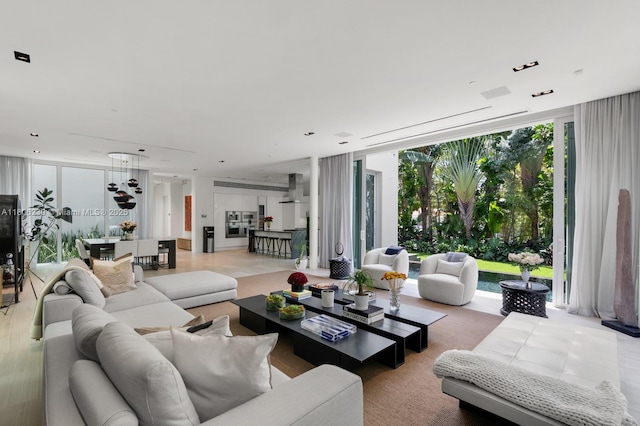 4700 N Meridian Ave, Miami Beach, FL 33140 - living area with a wall of windows