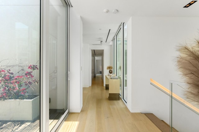 4700 N Meridian Ave, Miami Beach, FL 33140 - hallway featuring light wood-style floors