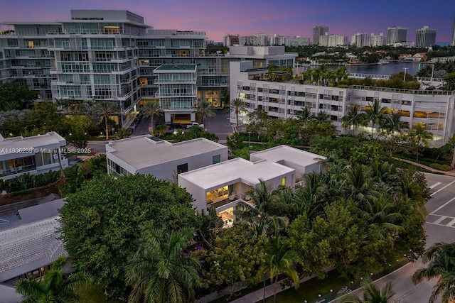 4700 N Meridian Ave, Miami Beach, FL 33140 - aerial view at dusk of a water view and a view of city