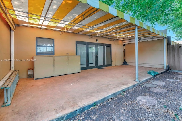 6703 Kingsmoor Way, Miami Lakes, FL 33014 - view of patio / terrace featuring french doors