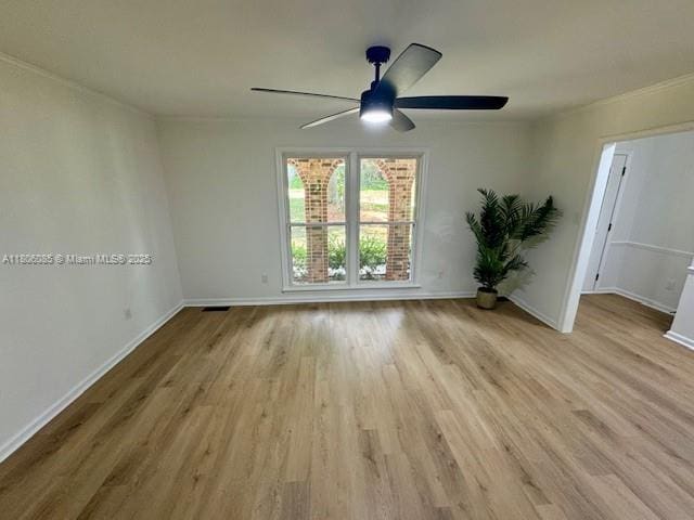 902 Vickie Dr, ,, NC 27511 - spare room with light wood-style floors and ceiling fan