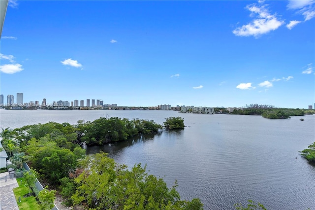 17111 Biscayne Bl Unit 506, North Miami Beach, FL 33160 - water view featuring skyline
