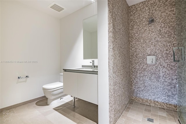 88 SW 7th St Unit 2504, Miami, FL 33130 - full bathroom with toilet, a stall shower, and vanity