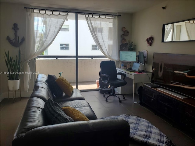1775 Washington Ave Unit 4A, Miami Beach, FL 33139 - home office featuring tile patterned floors