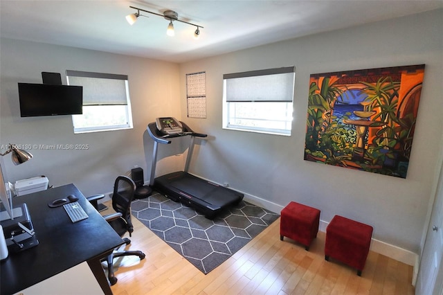 101 NE 9th Ave, Hialeah, FL 33010 - office with wood finished floors and baseboards