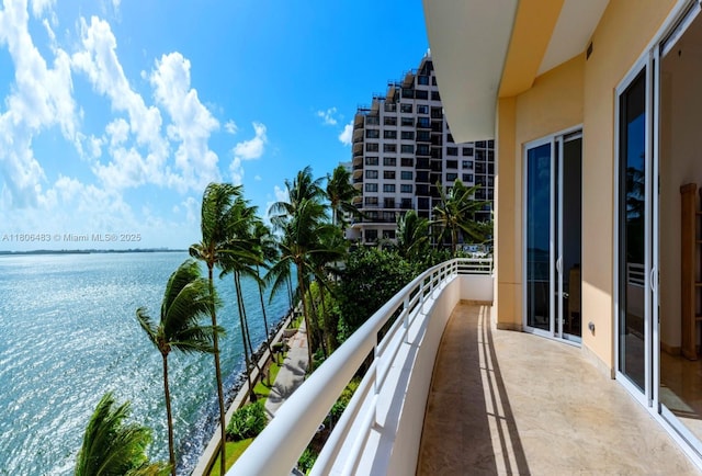808 Brickell Key Dr Unit 404, Miami, FL 33131 - balcony featuring a water view