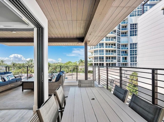 332 Balboa St, Hollywood, FL 33019 - balcony featuring outdoor lounge area and outdoor dining space