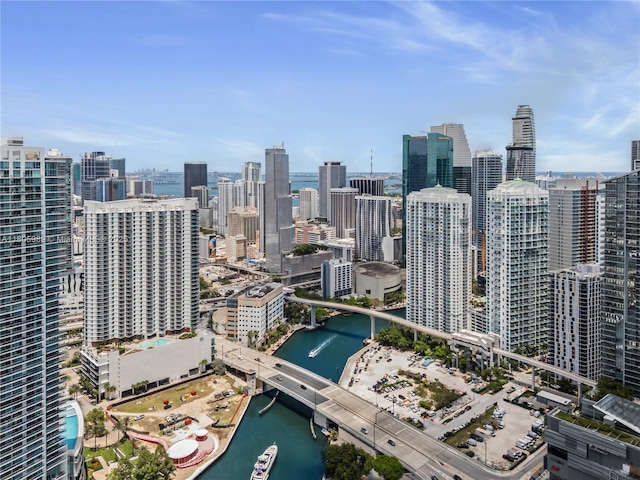 690 SW 1st Ct Unit 2717, Miami, FL 33130 - view of city skyline featuring a notable bridge and a nearby body of water